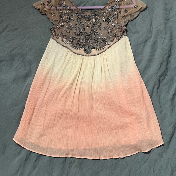 Free People Sunset Ombré Beaded Tunic Dress - Picture 8 of 16